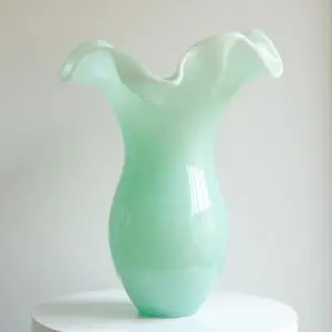 Celadon Ruffled Vase